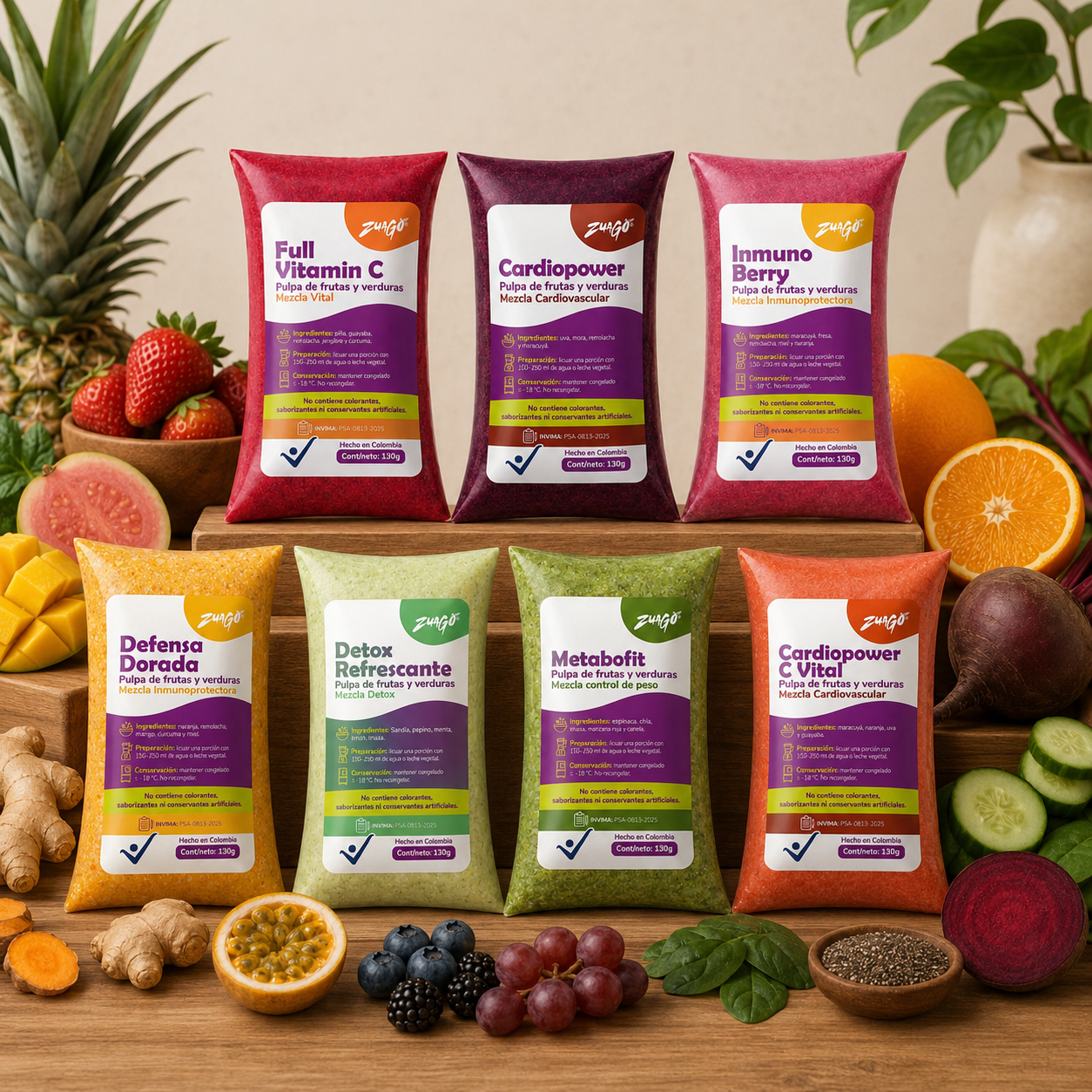 ZuaGo Mixto 8 sabores diferentes